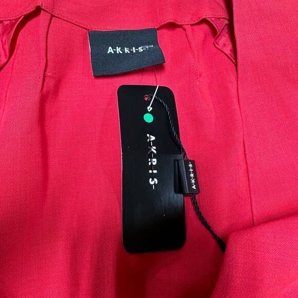 Akris NWT Wool Blend Obscura Jacket Love Color Red Wool Size 8 MSRP $2,990.00 - Picture 3 of 9